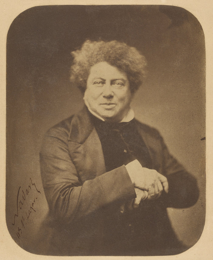 Nadar [Gaspard Félix Tournachon]:Alexander Dumas [père] (1,16x12