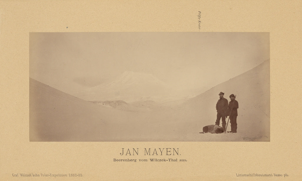 Richard Basso:Jan Mayen, Beerenberg vom Wilczek-Thal aus., Poster Print Wall Art