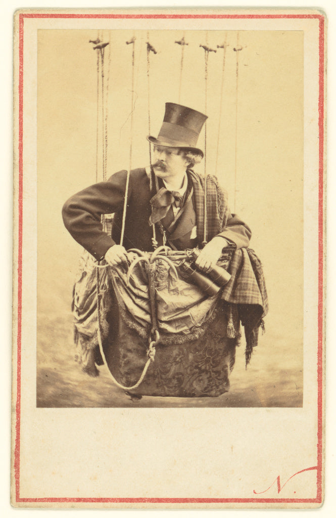 Nadar [Gaspard Félix Tournachon]:[Felix Nadar in the Gondol, Poster Print Wall Art