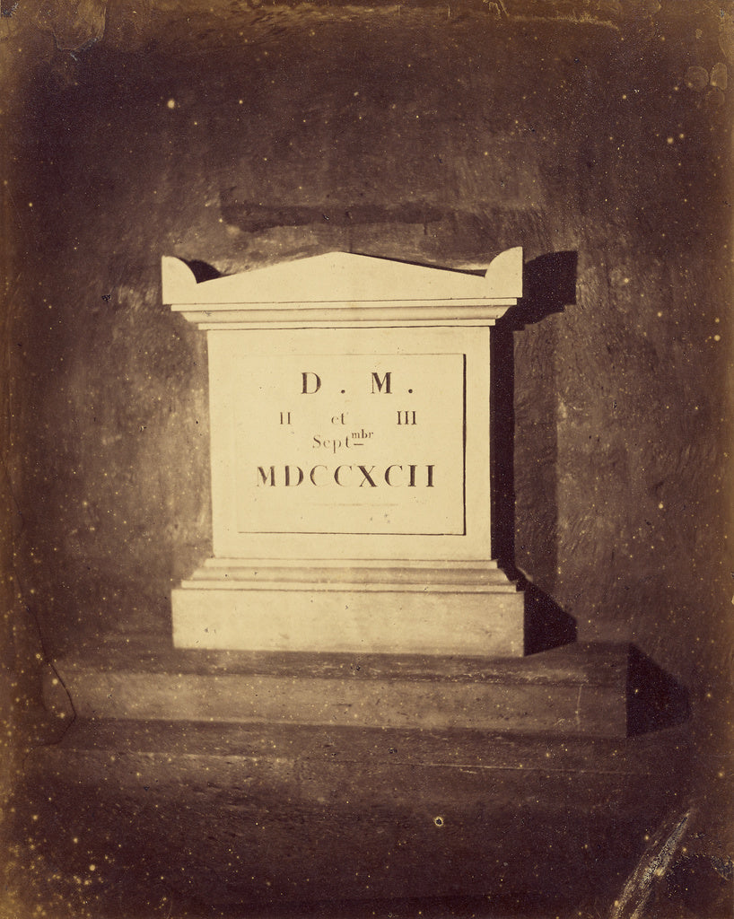 Nadar [Gaspard Félix Tournachon]:[Cippe commemoratif des 2 , Poster Print Wall Art