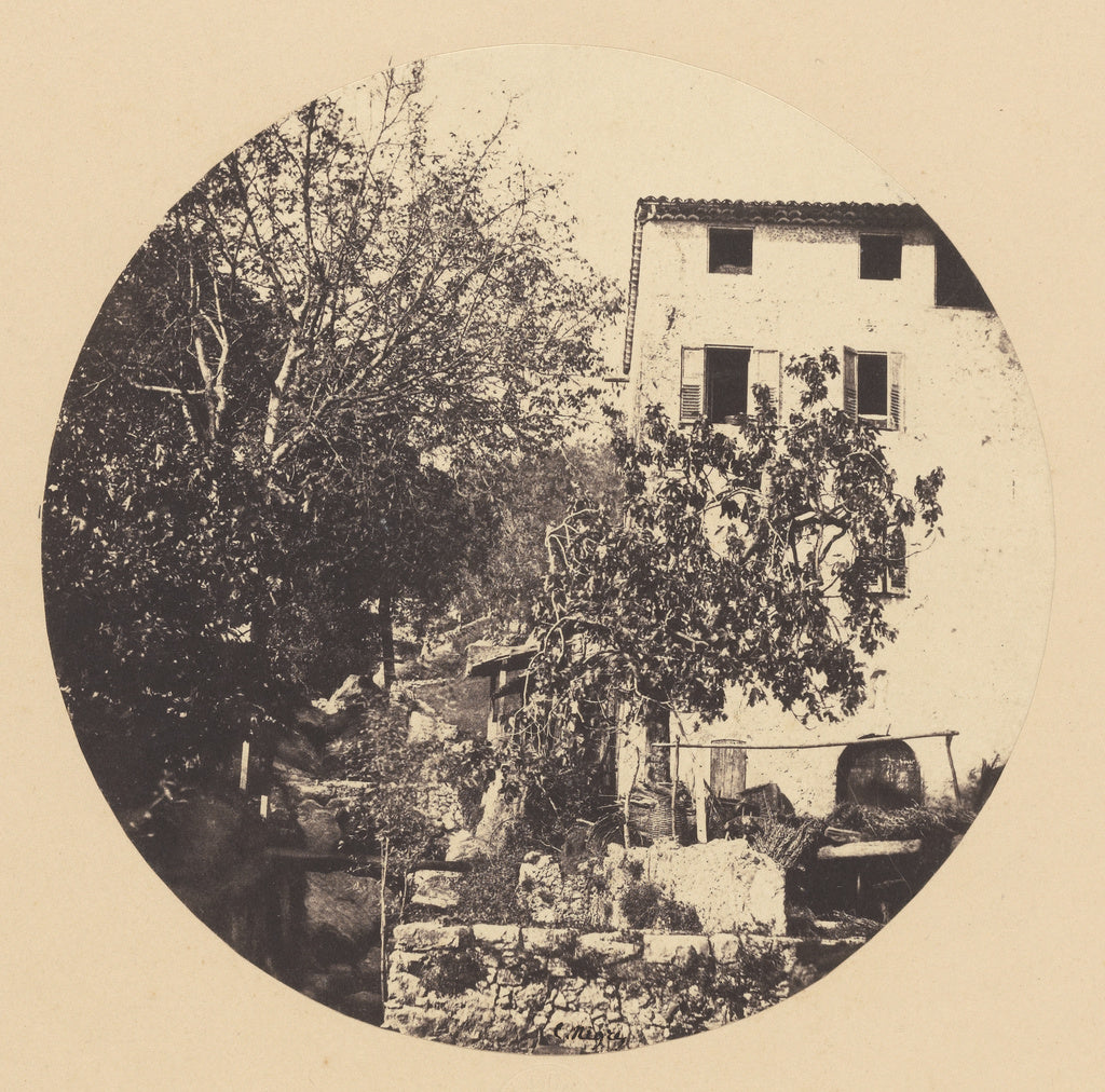 Charles Nègre:[Grasse, Moulin (cataractes)], Poster Print Wall Art