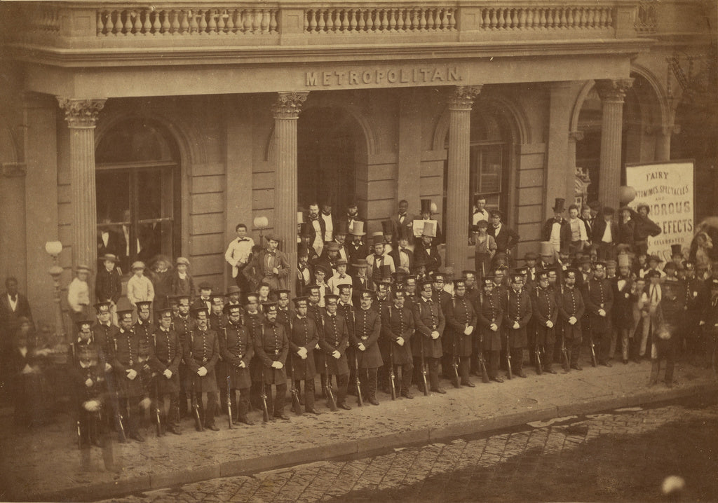 Silas A. Holmes:[Group portrait of officers], Poster Print Wall Art