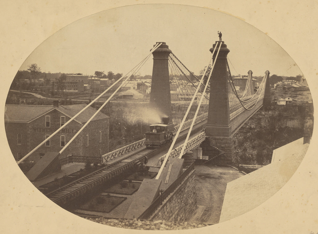 Silas A. Holmes:[Niagara Falls suspension bridge], Poster Print Wall Art