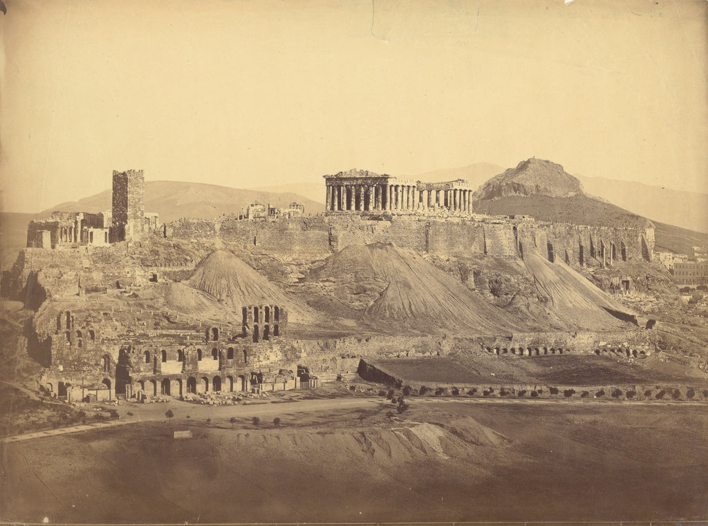 Philippos Margaritis:[Acropolis, general view from the Hill , Poster Print Wall Art