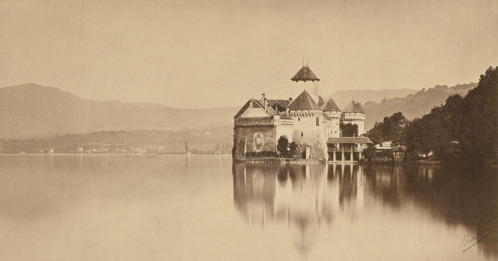 Bisson Frères:Château de Chillon, Poster Print Wall Art