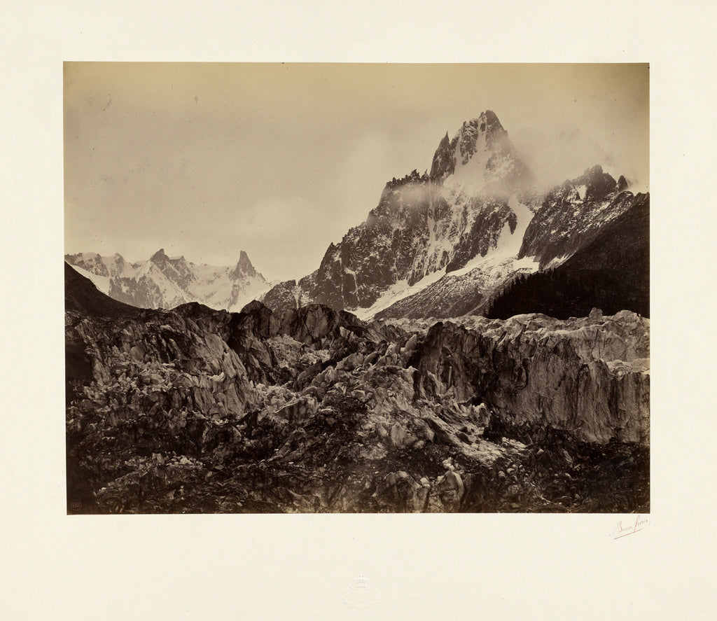 Auguste-Rosalie Bisson:[Vallée de Chamonix, Mer de Glace et, Poster Print Wall Art