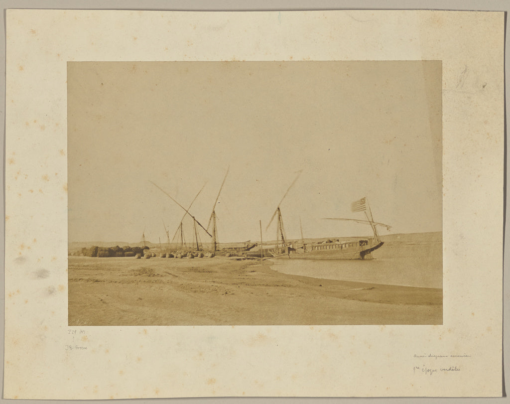 John Beasley Greene:[Greene's boat on the Nile], Poster Print Wall Art