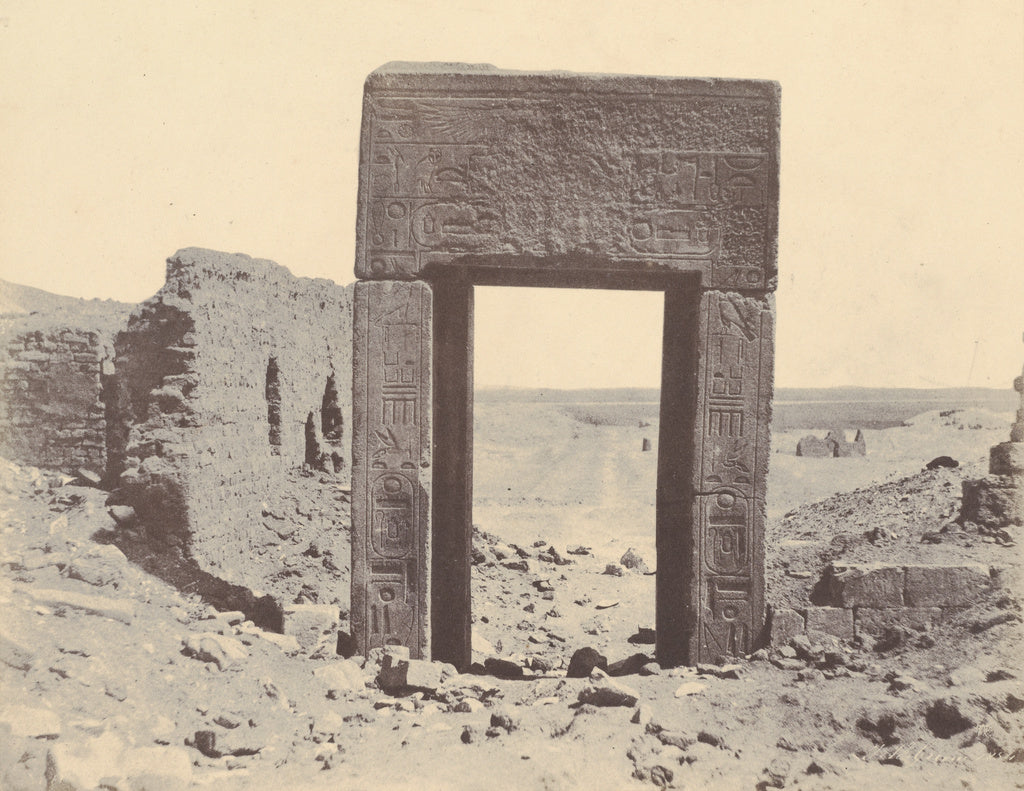John Beasley Greene:[El Assasif, Porte de Granit Rose, No. 2, Poster Print Wall Art