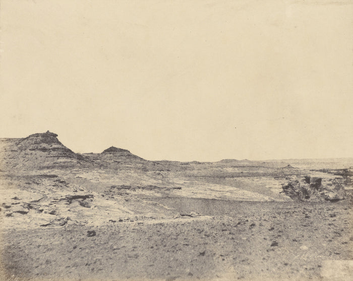 John Beasley Greene:[Etude de terrain près de Gebel Abousir,16x12