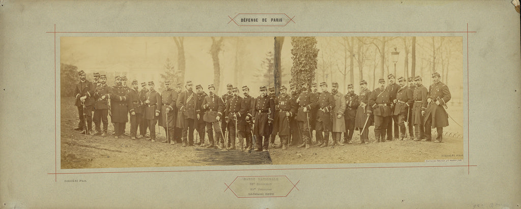 André Adolphe-Eugène Disdéri:Garde Nationale, 29e Regiment, , Poster Print Wall Art