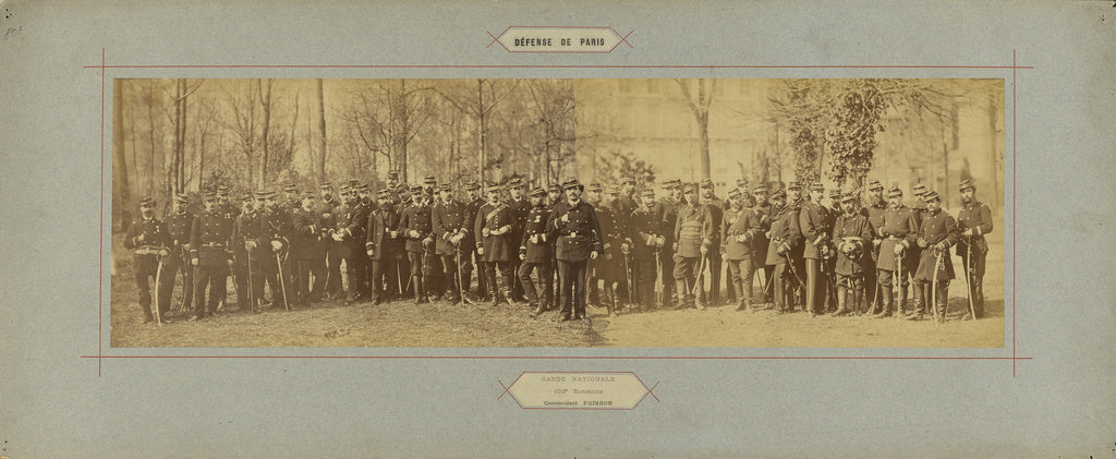 André Adolphe-Eugène Disdéri:Garde Nationale, 100e Bataillon, Poster Print Wall Art