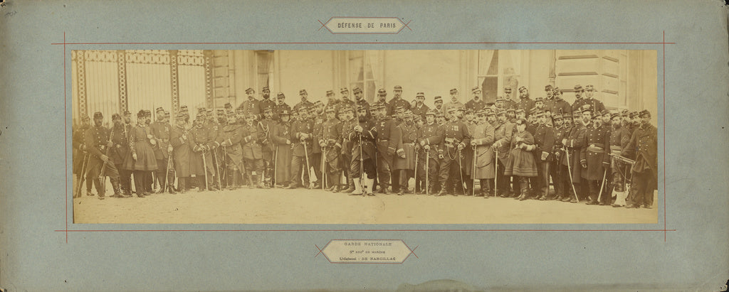 André Adolphe-Eugène Disdéri:Garde Nationale, 8e Regt. de Ma, Poster Print Wall Art