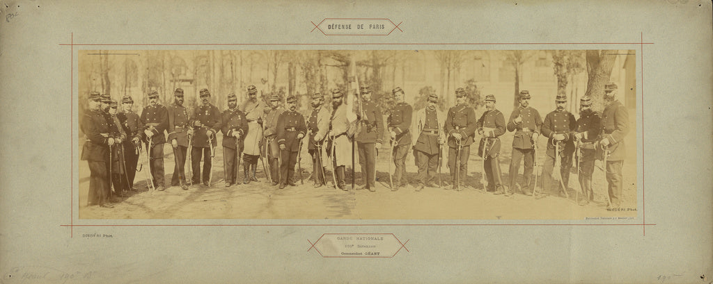 André Adolphe-Eugène Disdéri:Garde Nationale, 190e Bataillon, Poster Print Wall Art