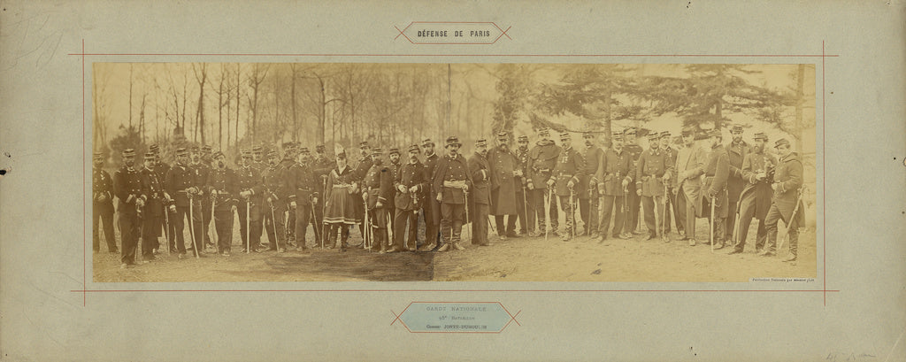 André Adolphe-Eugène Disdéri:Garde Nationale, 45e Bataillon,, Poster Print Wall Art