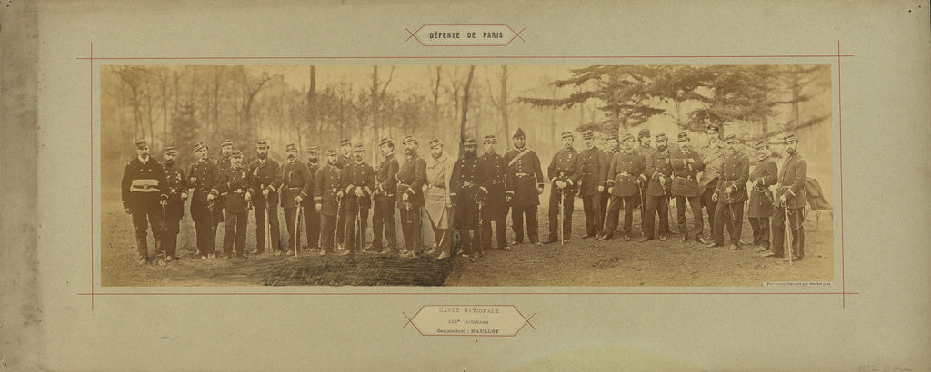 André Adolphe-Eugène Disdéri:Garde Nationale, 155e Bataillon, Poster Print Wall Art