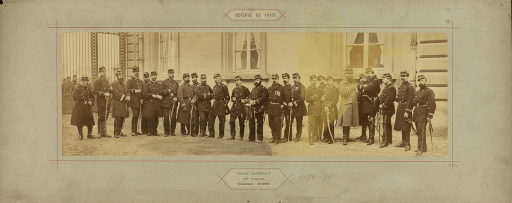 André Adolphe-Eugène Disdéri:Garde Nationale, 95e Bataillon,, Poster Print Wall Art