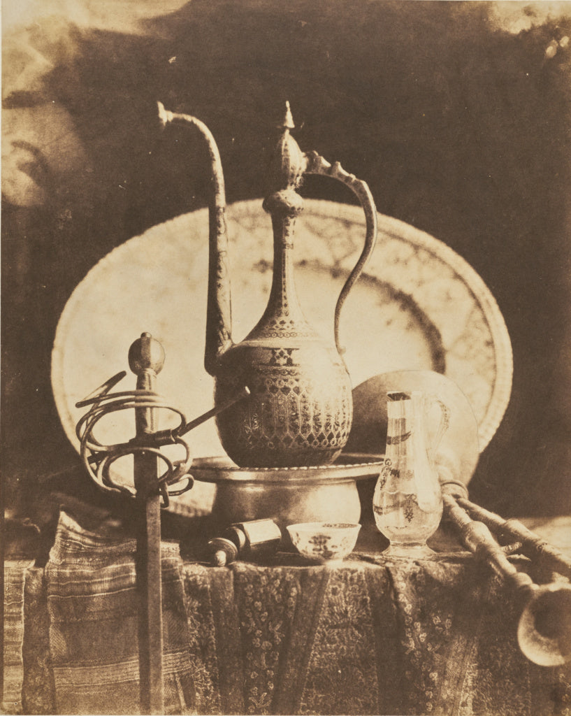 Louis-Rémy Robert:[Still Life with Orientalist Objects], Poster Print Wall Art