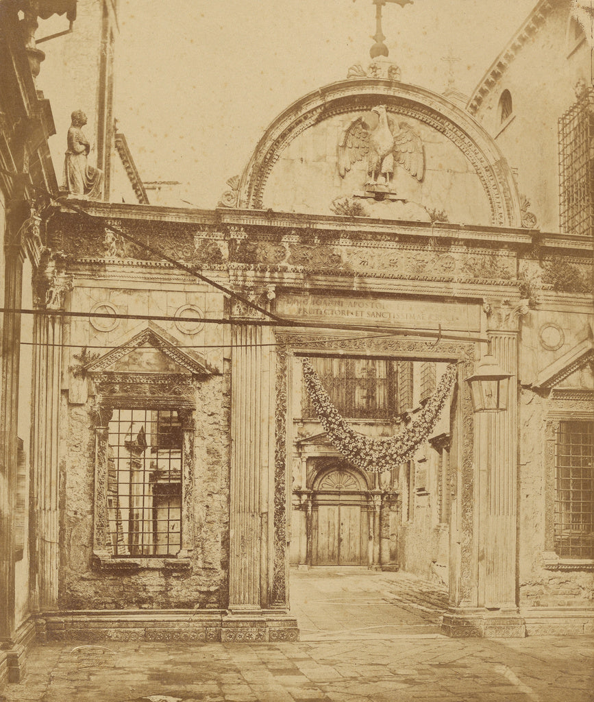 Domenico Bresolin:[Facade of large building with archway], Poster Print Wall Art