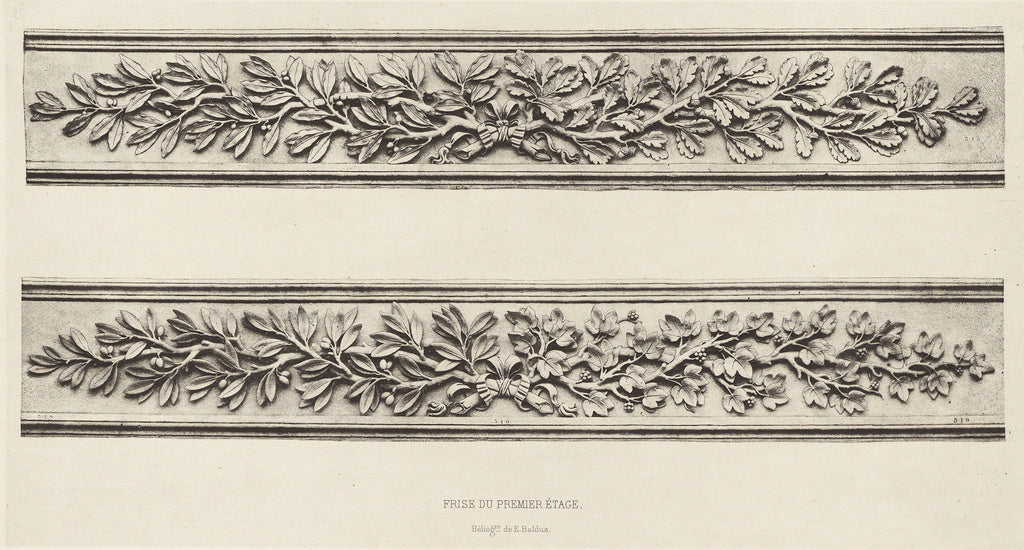edouard Baldus:Frise du Premier etage, Poster Print Wall Art