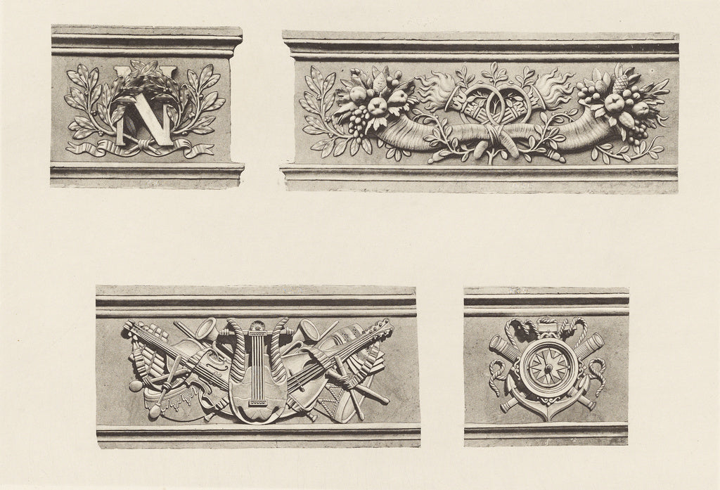 edouard Baldus:Tuileries (Façade sur la Cour), Poster Print Wall Art