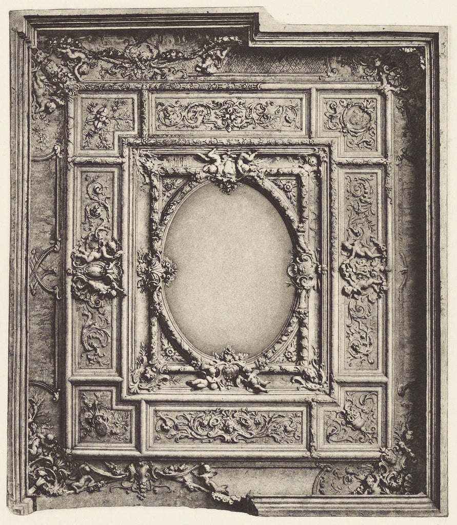 edouard Baldus:Ministère d'etat (Plafond du Salon Théâtre,16x12"(A3)Poster