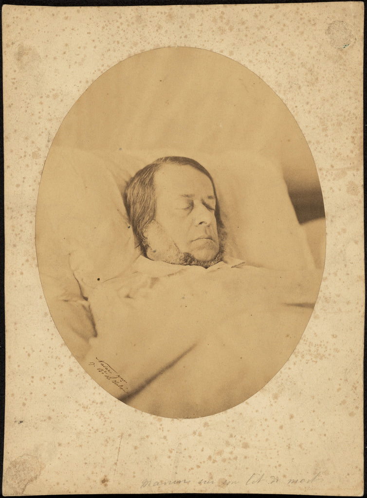 Adrien Alban Tournachon:[Manin on his deathbed], Poster Print Wall Art