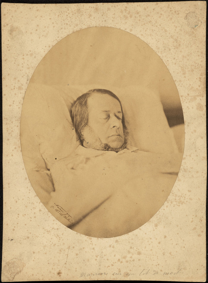 Adrien Alban Tournachon:[Manin on his deathbed],16x12