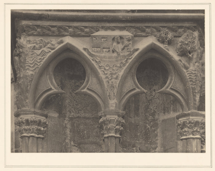 Frederick H. Evans:[Bourges Cathedral France - Sculpture on ,16x12