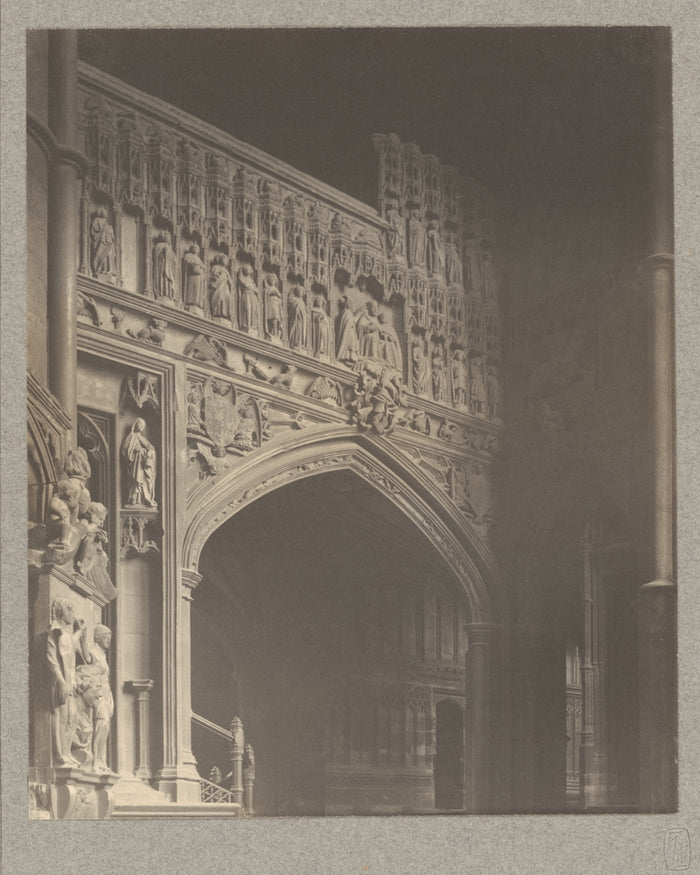 Frederick H. Evans:[Westminster Abbey: East End of South Amb,16x12