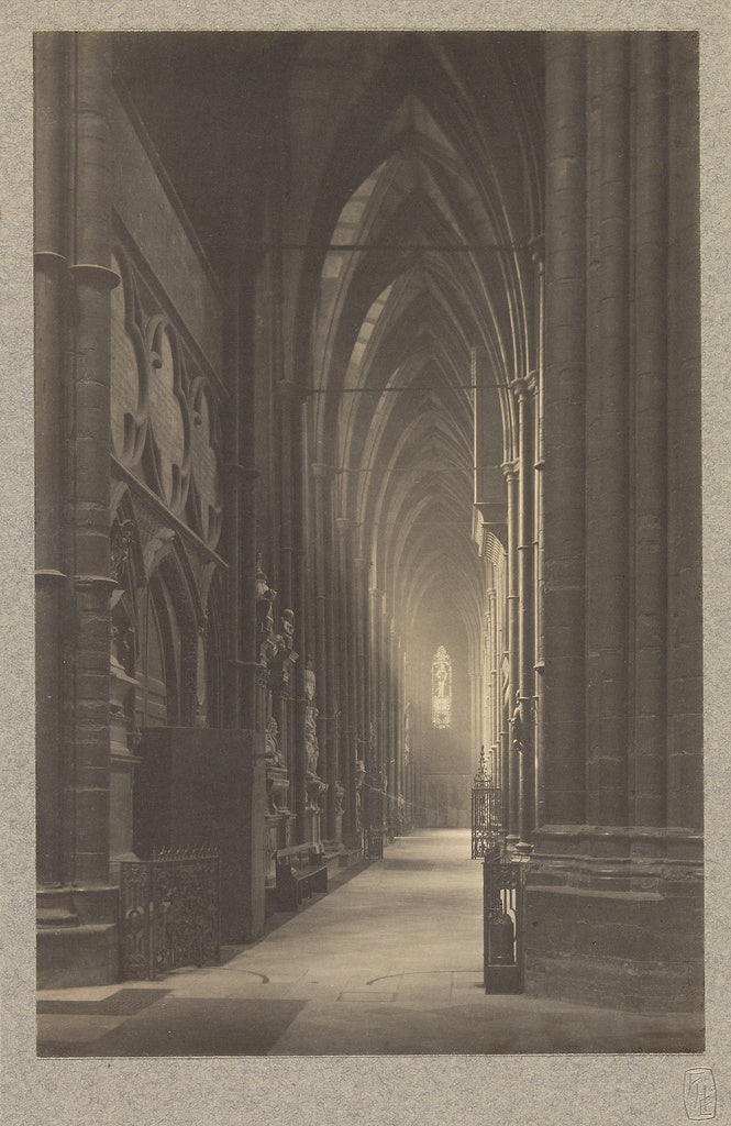 Frederick H. Evans:[Westminster Abbey: South Nave Aisle to W,16x12"(A3)Poster