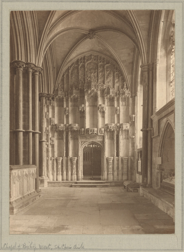 Frederick H. Evans:[Ely Cathedral, Chapel of Bishop], Poster Print Wall Art
