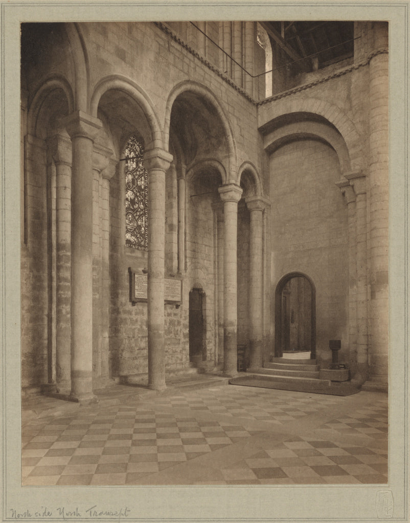 Frederick H. Evans:[Ely Cathedral, North Side North Transept, Poster Print Wall Art