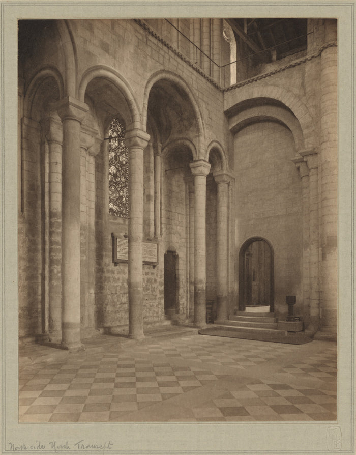 Frederick H. Evans:[Ely Cathedral, North Side North Transept,16x12