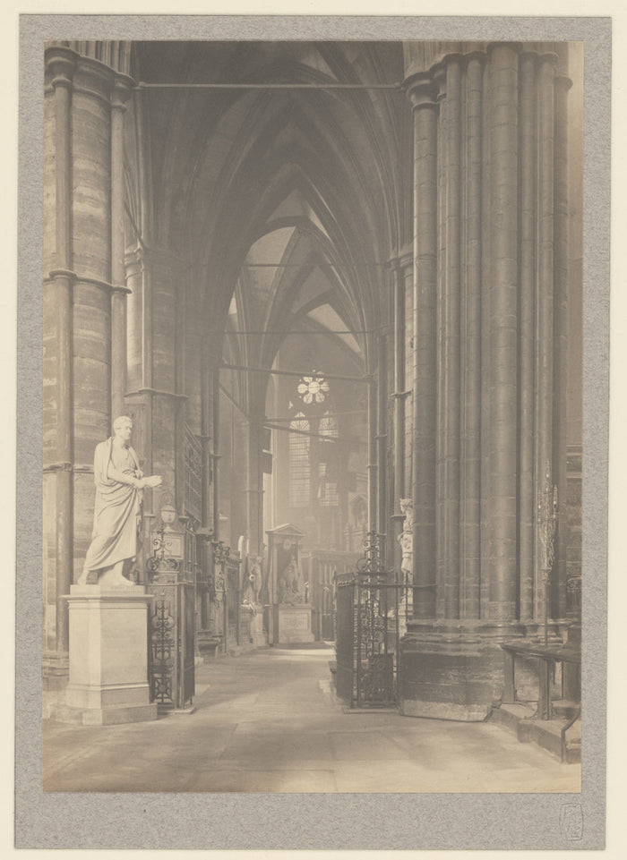 Frederick H. Evans:[Westminster Abbey, North Ambulatory to E,16x12