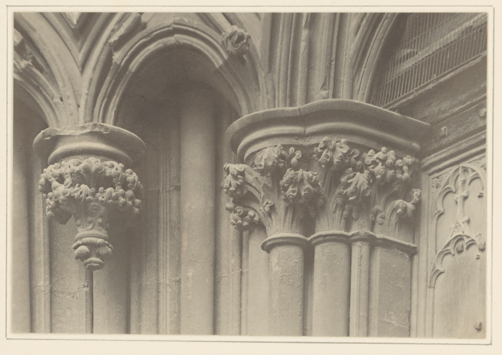 Frederick H. Evans:[Lincoln Cathedral, Capitals of Southeast, Poster Print Wall Art