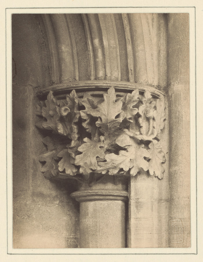 Frederick H. Evans:[Southwell Cathedral - Chapter House Capi,16x12