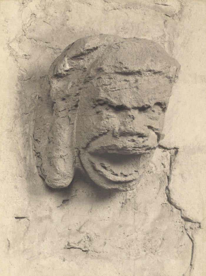 Frederick H. Evans:[Ely Cathedral: Gargoyle in Nave Triforiu,16x12