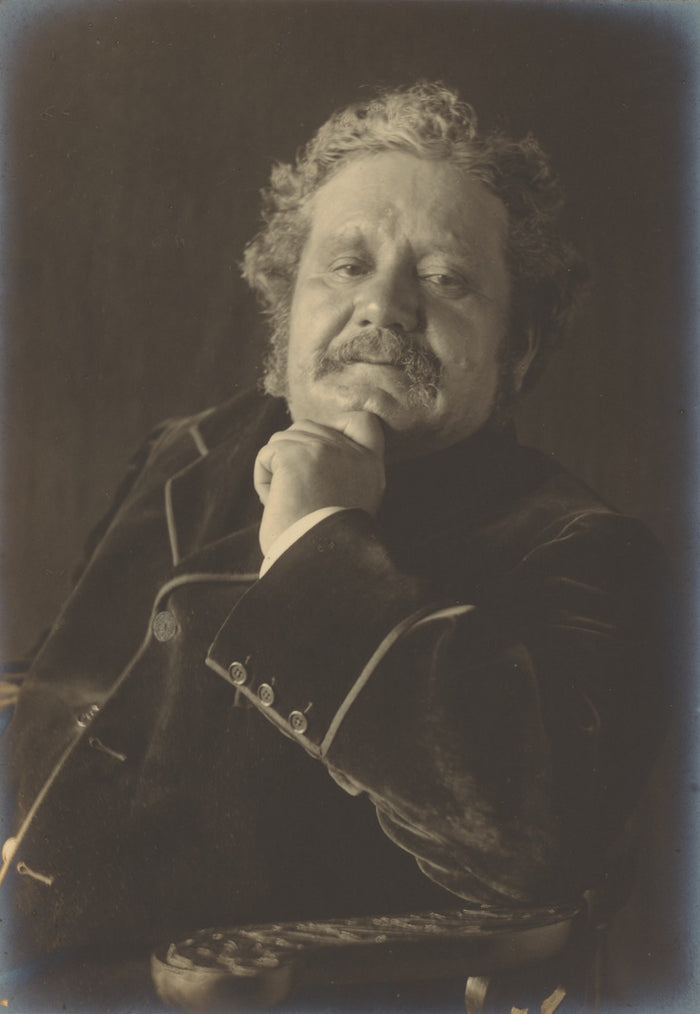 Frederick H. Evans:[Portrait of a Man in Velvet Jacket],16x12