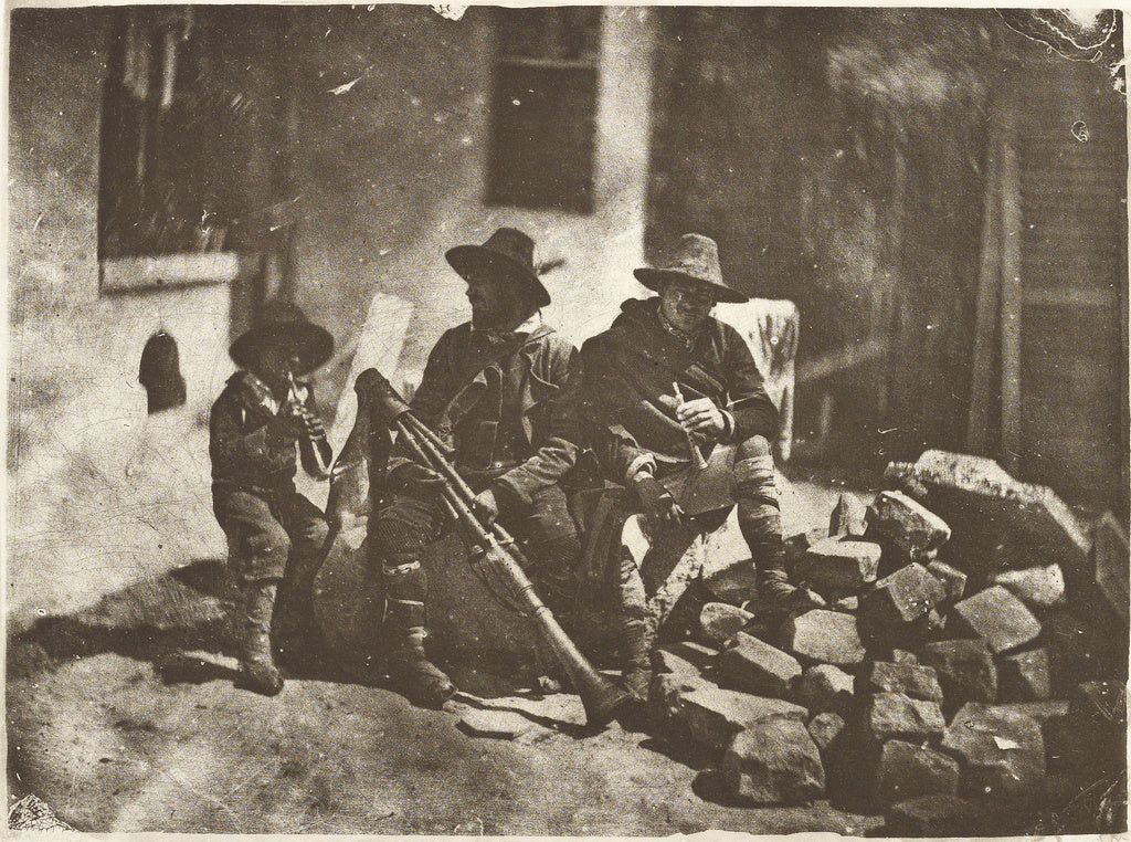 Charles Nègre:[Italian Musicians (Pifferari) at 21 quai Bou, Poster Print Wall Art