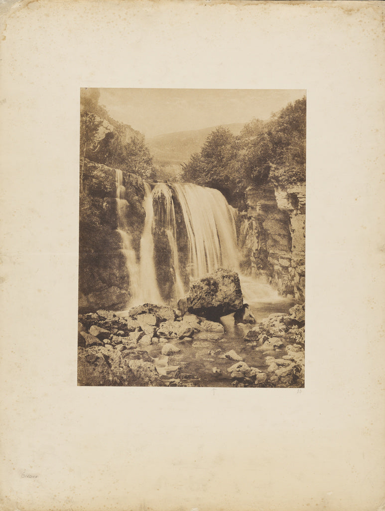 André Giroux:Waterfall in the Gorges du Furon, Sassenage, I, Poster Print Wall Art