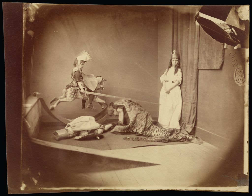 Lewis Carroll:Saint George and the Dragon, Poster Print Wall Art