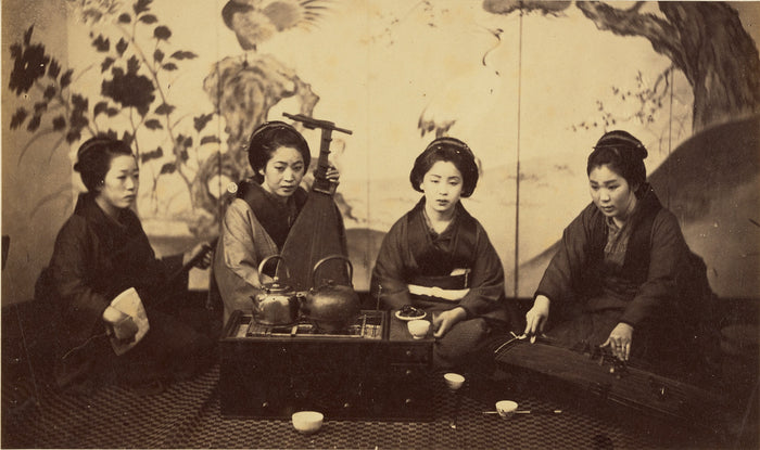 Felice Beato:[Japanese Musical Party],16x12