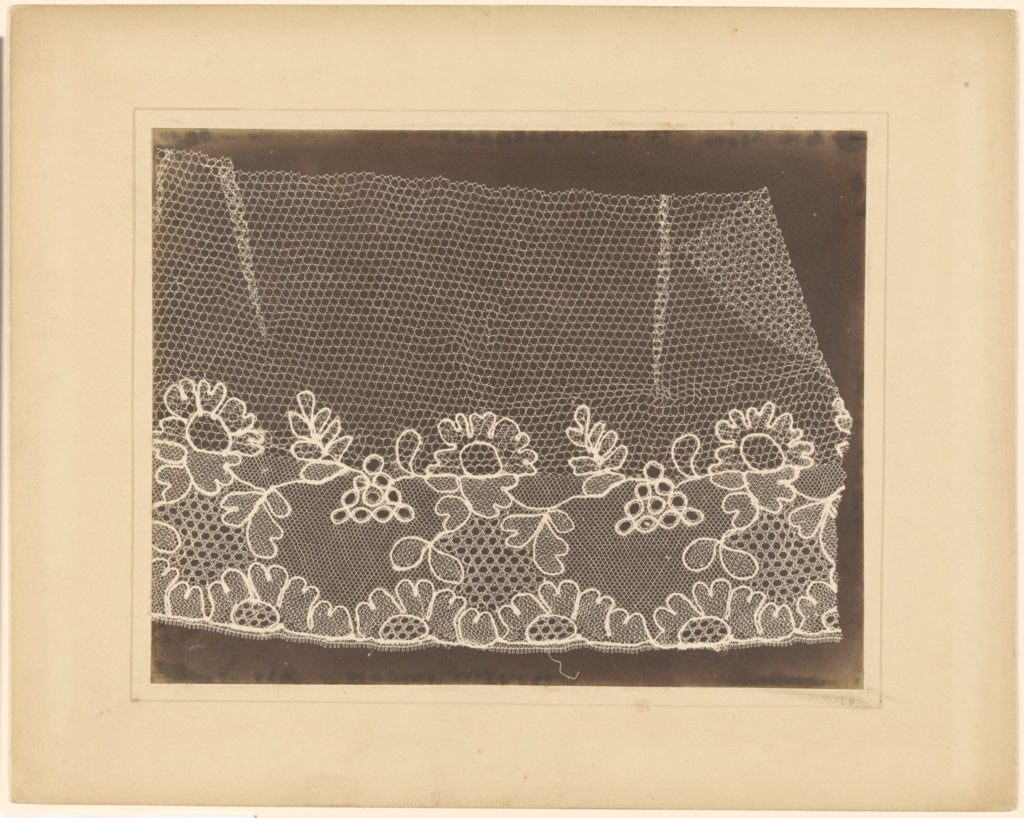 William Henry Fox Talbot:[Lace], Poster Print Wall Art