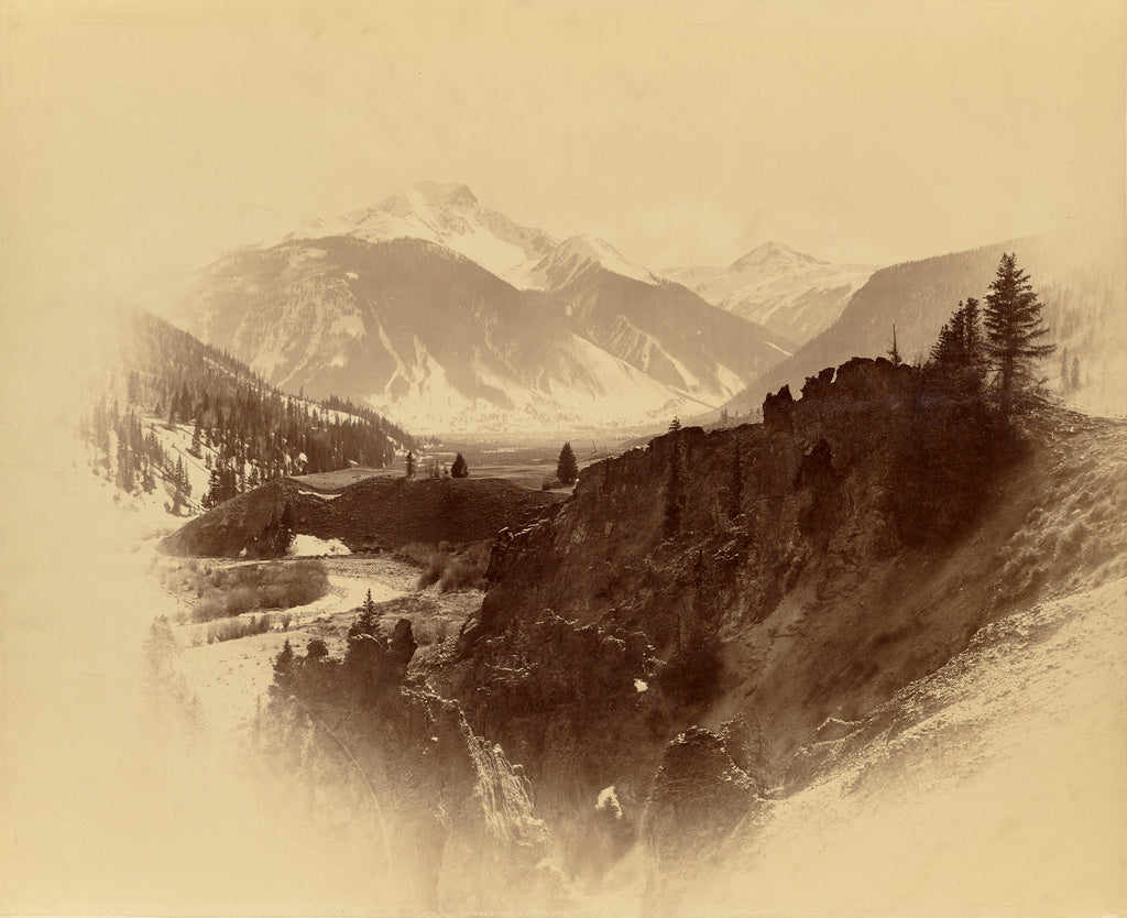 William Henry Jackson:[Sultan Mountain, Baker's Peak, Silver, Poster Print Wall Art