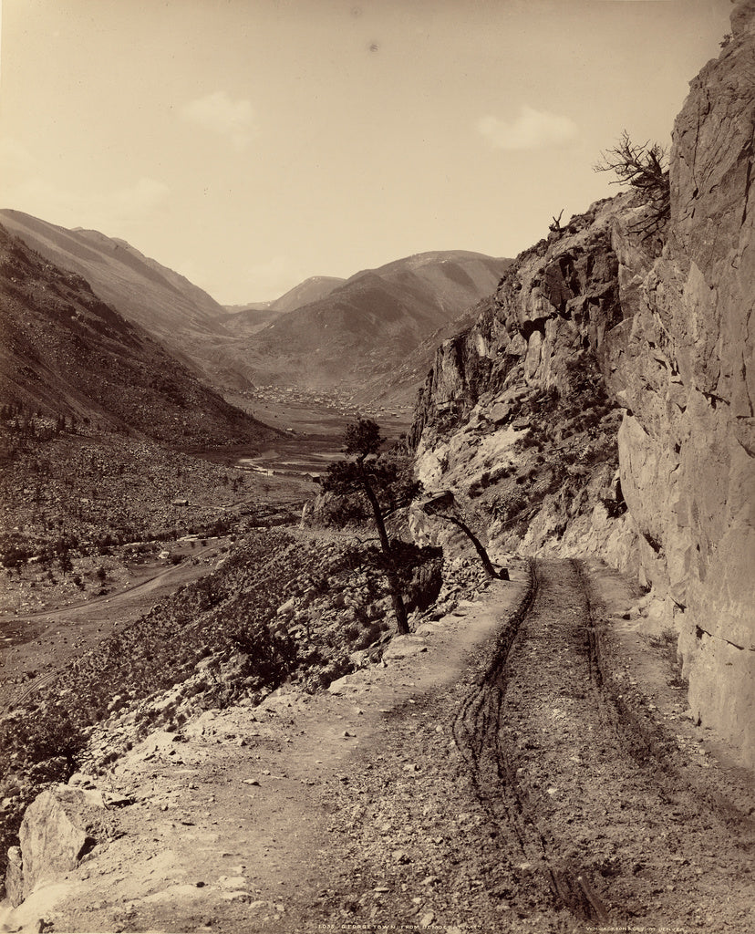 William Henry Jackson:[Georgetown, Colorado from Democratic , Poster Print Wall Art
