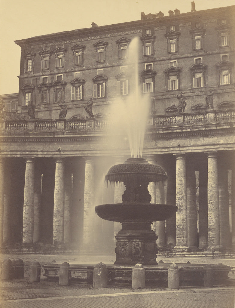 Robert Macpherson:[Fountain - St. Peter's, Rome], Poster Print Wall Art