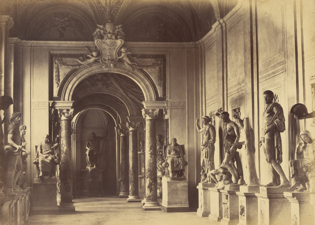 Robert Macpherson:[Hall of the Statues - Vatican Museum], Poster Print Wall Art