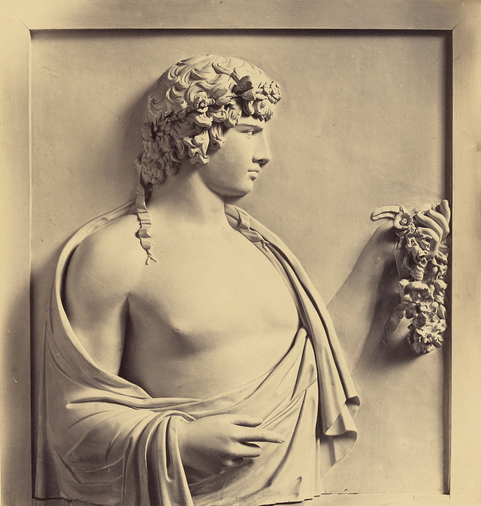 Robert Macpherson:[Antinous - bas relief, Villa Albani], Poster Print Wall Art