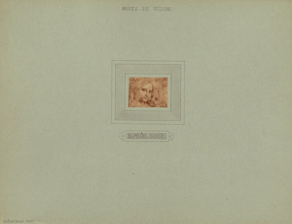 Adolphe Braun:Musée de Dresde, Raphael Sanzio, Poster Print Wall Art