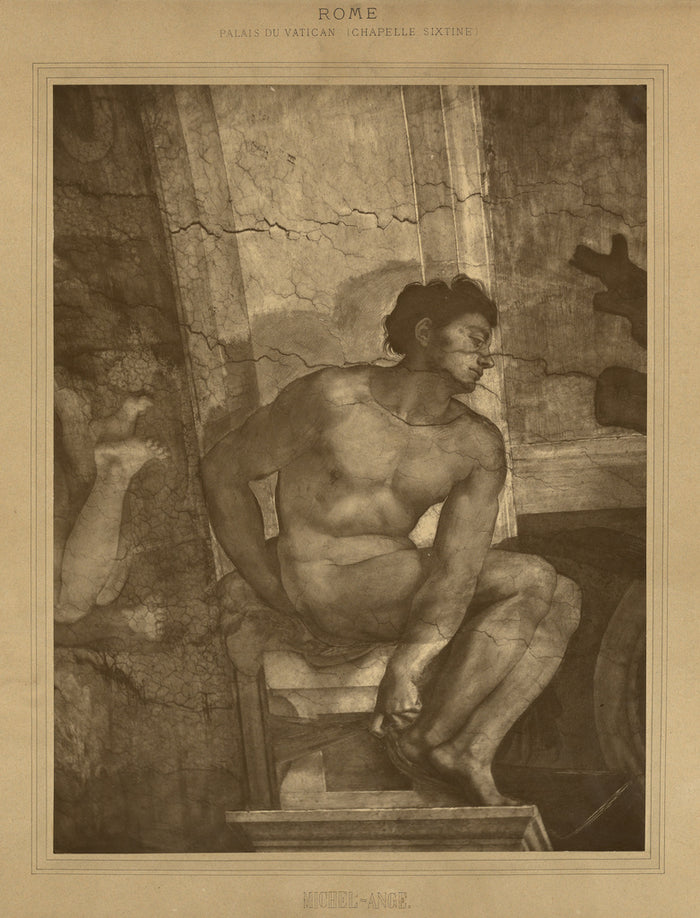Adolphe Braun:Rome - Palais du Vatican, Chapelle Sixtine, Mi,16x12